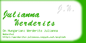 julianna werderits business card